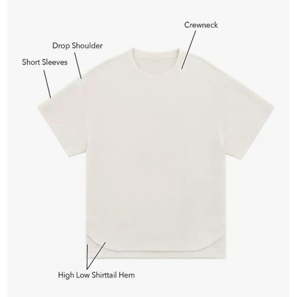 Member's Mark Women's Sand Wash (Short Sleeve) Tee Cream Size XL - Picture 4 of 16